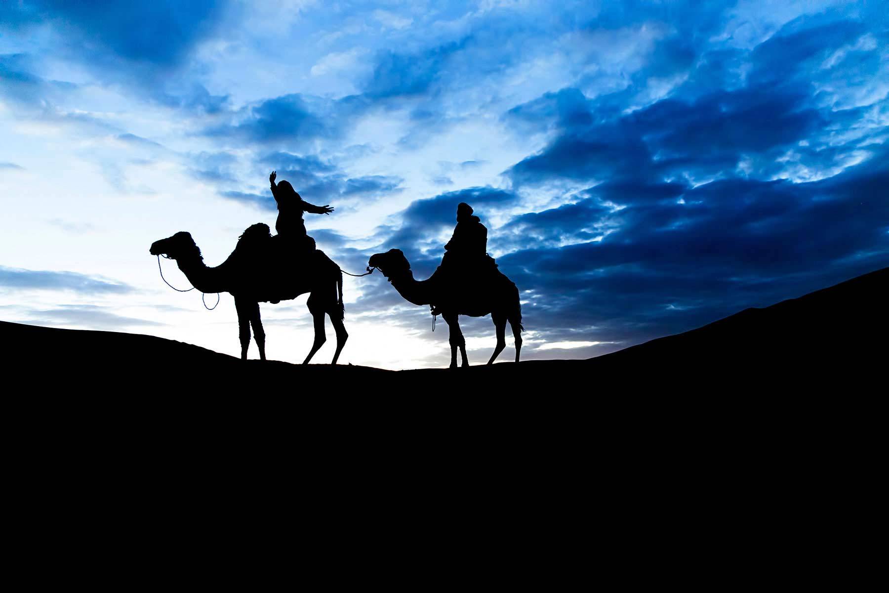Camel Trekking in the Moroccan Sahara,days from marrakech to desert