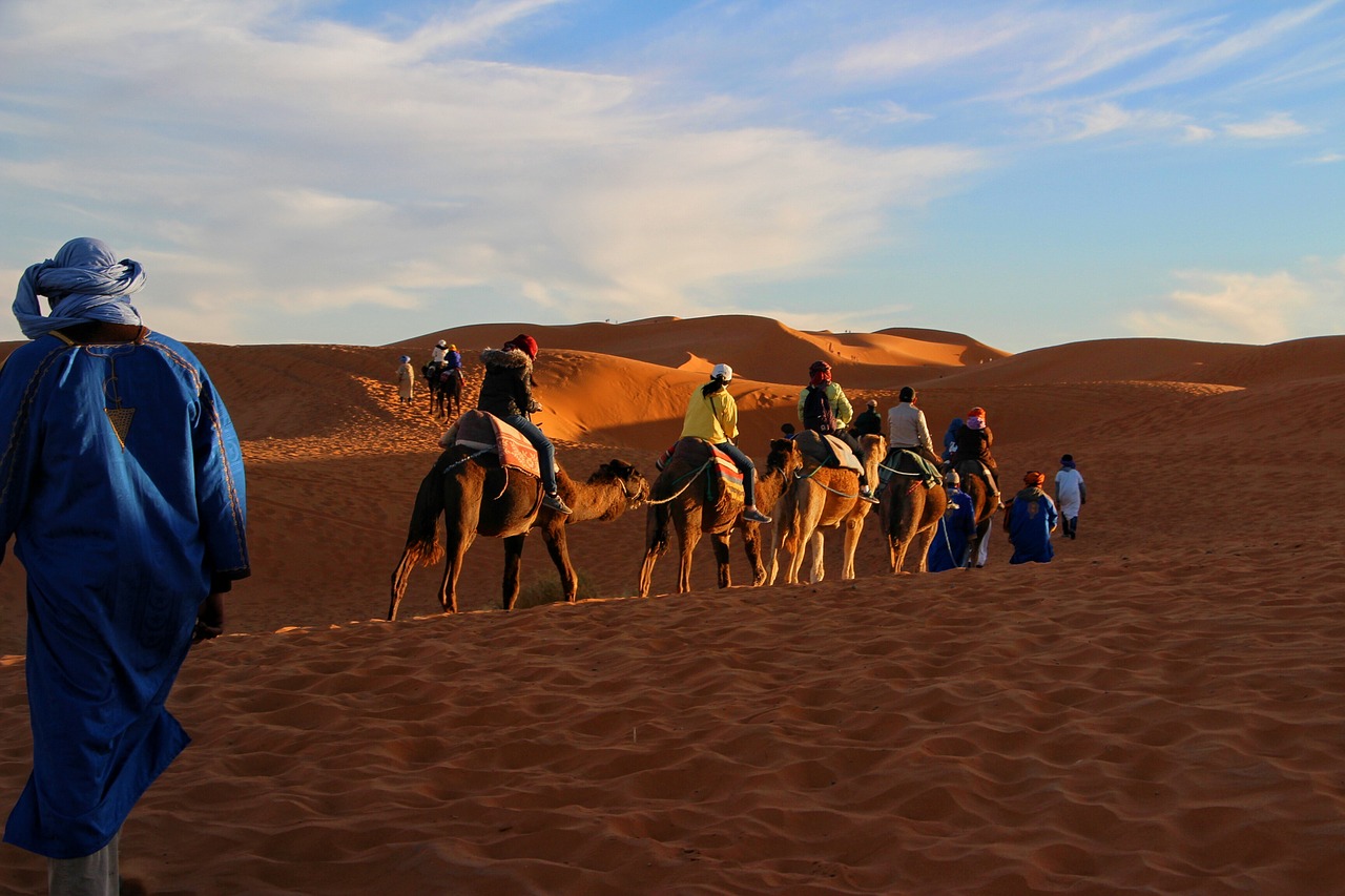 Morocco Travel Agency days from marrakech to desert;Camel Trekking in the Moroccan Sahara